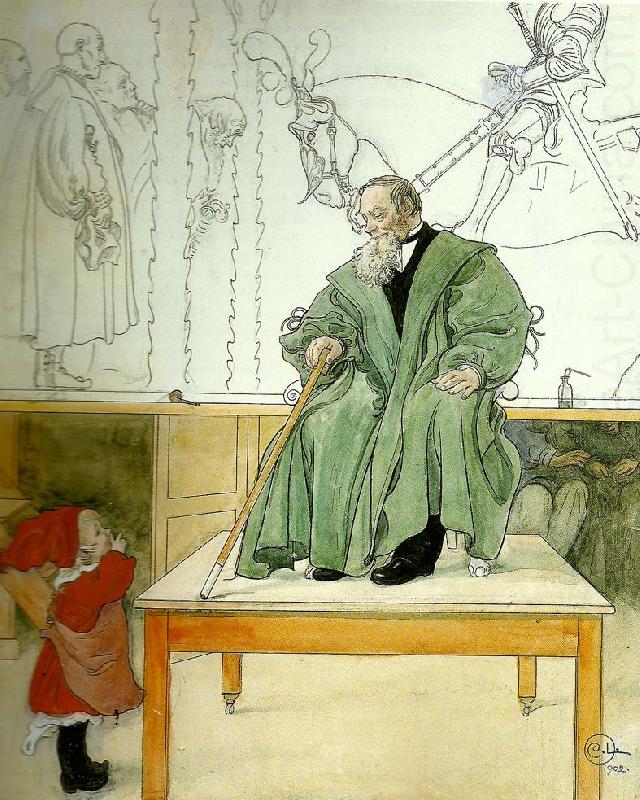 Carl Larsson farfar och esbjorn china oil painting image